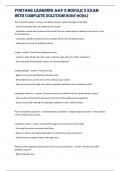Portage Learning A&P 2 Module 5 Exam With Complete Solution&lpar;2023-2024&rpar;