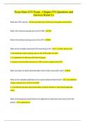 Texas State LVT Exam - Chapter 571 Questions and Answers Rated A&plus;