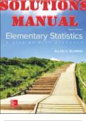 SOLUTIONS MANUAL for Elementary Statistics&colon; A Step by Step Approach 10th Edition Bluman Allan &vert; Complete 14 Chapters