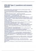 EPA 608 Type 3 &vert; questions and answers 2023&sol;24