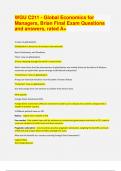   &lpar;Top  2024&sol;2025 EXAM REVIEW DOC &rpar; WGU C211 - Global Economics for  Managers&comma; Brian Final Exam Questions  and answers&comma; rated A&plus;