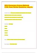   &lpar;Top  2024&sol;2025 EXAM REVIEW DOC &rpar;WGU Elementary Science Methods  C108&comma; Exam Review Questions&comma; rated A&plus;