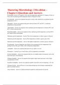 Mastering Microbiology 13th edition &ndash; Chapter 6 Questions and Answers