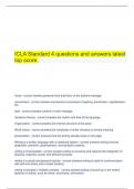  ICLA Standard 4 questions and answers latest top score.