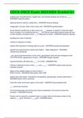 CDCA OSCE Exam 2023&sol;2024 Graded A&plus;