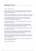 Field tech 5 to 6 Questions And Answers 