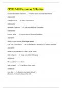 CPCU 540 Formulas & Ratios