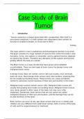 Case Study of Brain Tumor