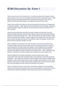 IE386 Discussion Qs&colon; Exam 1 Questions And Answers 