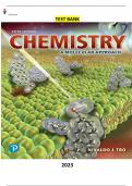 Chemistry-A Molecular Approach 5th Edition by Nivaldo Tro - Complete, Elaborated and Latest(TChemistry-A Molecular Approach 5th Edition by Nivaldo Tro - Complete, Elaborated and Latest(Test Bank) ALL Chapters included updated for 2023
