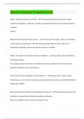 Good Clinical Practice ICH &vert; Questions with 100&percnt; Correct Answers &vert; Latest Update 2024 &vert; Verified