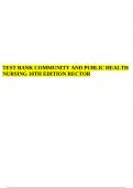 TEST BANK COMMUNITY AND PUBLIC HEALTH NURSING 10TH EDITION 