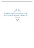 HESI RN EXIT EXAM 2023&sol;2024 COMPLETE QUESTIONS AND ANSWERS VERIFIED 100&percnt; &lpar;RATED A&plus;&rpar;