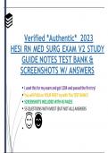 updated 2023 HESI MED SURG V2 TEST BANK STUDY GUIDE 
