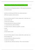 Insurance Suite Fundamentals 10&period;0 &vert; Questions with 100&percnt; Correct Answers &vert; Latest Update 2024 &vert; Verified