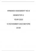 HRM2605 Assignment 08 2023_S2 DUE 10/11/23