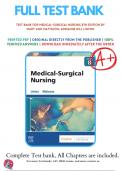Test Bank for Medical-Surgical Nursing 8th Edition By Mary Ann Matteson, Adrianne Dill Linton |9780323826716 | 2023-2024 | Chapter 1-63 | Complete Questions and Answers A+