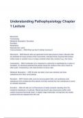 Test Bank for Understanding Pathophysiology Chapter 1 Lecture Questions and Answers (A+ GRADED)