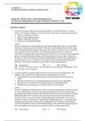 Test Bank For Fundamentals of Nursing&comma; 3rd Edition by Barbara L Yoost  &vert; All Chapters 2024