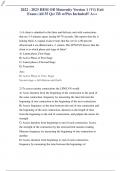 HESI OB Maternity Version 1 (V1) Exit Exam (All 55 Qs) TB w/Pics Included!! A++