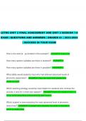 LETRS UNIT 2 FINAL ASSESSMENT AND UNIT 2 SESSION 1-8  EXAM &vert; QUESTIONS AND ANSWERS &vert; GRADED A&plus; &vert; 2023-2024  &vert; SUCCESS IN YOUR EXAM