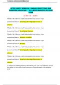 LETRS UNIT 2 SESSION 1-8 EXAM &vert; QUESTIONS AND  ANSWERS &vert; GRADED A&plus; &vert; 2023-2024 &vert; SUCCESS IN YOUR  EXAM