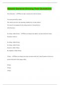 Hawaii General Driving Test &vert; Questions with 100&percnt; Correct Answers &vert; Latest Update 2024 &vert; Verified
