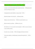 Hawaii Motorcycle Written Test &vert; Questions with 100&percnt; Correct Answers &vert; Latest Update 2024 &vert; Verified