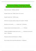 Fresenius Water Treatment Exam&comma; Fresenius Hemodialysis Study Guide &vert; Questions with 100&percnt; Correct Answers &vert; Latest Update 2024 &vert; Verified