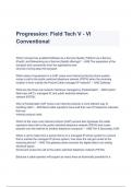 Progression&colon; Field Tech V - VI Conventional Questions and Correct Solutions 2023 update &lpar;A&plus; GRADED&rpar;