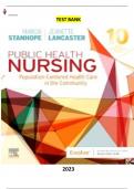 Foundations for Population Health in Community/Public Health Nursing 10th Edition by Marcia Stanhope & Jeanette Lancaster - Complete, Elaborated and Latest(Test Bank) ALL(1-14) Chapters included updated for 2023