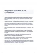 Progression&colon; Field Tech III - IV Conventional Questions & Answers 2023 Update &lpar;A&plus; GRADED&rpar;