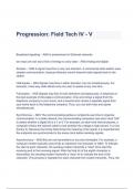 Progression&colon; Field Tech IV - V Questions and Correct Solutions Latest Update &lpar;A&plus; GRADED&rpar;