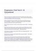 Progression&colon; Field Tech II - III Conventional  Questions and correct Answers &lpar;A&plus; GRADED&rpar;