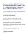 Fundamentals Exam 2 CH 31 Test Bank Questions, Fundamentals Exam 2 CH 36 & 37 Test Bank Questions, Fundamentals Exam 2 CH 29 Test Bank Questions &Answers A+ Graded