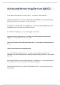 Advanced Networking Devices &lpar;QUIZ&rpar; well answered 2023&sol;2024
