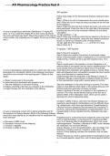 ATI Pharmacology Practice Test A with rationale