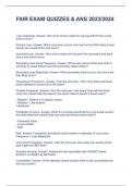FAIR EXAM QUIZZES & ANS 2023&sol;2024