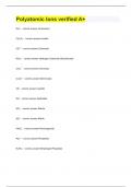 Polyatomic Ions verified A&plus;
