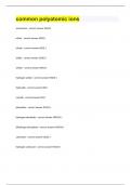 common polyatomic ions