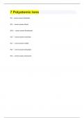 7 Polyatomic Ions 