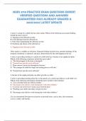 NURS 3710 PRACTICE EXAM QUESTIONS EXPERT  VERIFIED QUESTIONS AND ANSWERS  GUARANTEED PASS ALREADY GRADED A 2023&sol;2024 LATEST UPDATE
