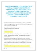 OB&sol;MATERNITY HESI EXAM 2026&sol;2027 WITH  ACTUAL CORRECT QUESTIONS AND  VERIFIED DETAILED RATIONALE NGN  ANSWERS &vert;CURRENTLY TESTING  QUESTIONS AND SOLUTIONS&vert;ALREADY  GRADED A&plus;&vert;NEWEST &vert;BRAND NEW  VERSION&excl;&excl;&vert;LATEST UPDATE