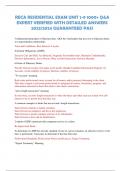 RECA RESIDENTIAL EXAM UNIT 1-9 1000&plus; Q&A  EXPERT VERIFIED WITH DETAILED ANSWERS  2023&sol;2024 GUARANTEED PASS