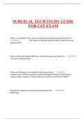 SURGICAL TECH STUDY GUIDE FOR CST EXAM
