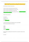 WGU D102 Financial Accounting Pre Assessment&sol;  &lpar;Top  2024&sol;2025 EXAM REVIEW PAPERS &sol; GRADED A&plus;&sol; 100&percnt;  Accurate&rpar; 