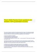 Pharm HESI Practice Exam questions and answers 100&percnt; guaranteed success&period;