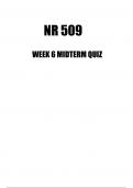 NR 509 Week 6  Quiz