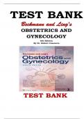 TEST BANK FOR BECKMANN AND LING’S OBSTETRICS AND GYNECOLOGY 8TH EDITION BY ROBERT CASANOVA ALL CHAPTERS COVERED GRADED A+ 2023-2024