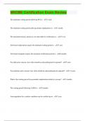 NRCME Certification Exam Review &vert; Questions with 100&percnt; Correct Answers &vert; Latest Update 2024 &vert; Verified